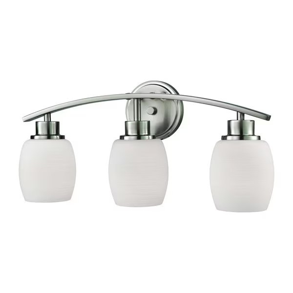 Casual Mission 20'' Wide 3-Light Vanity Light - Brushed Nickel, Elk Home, Mfr#: CN170312